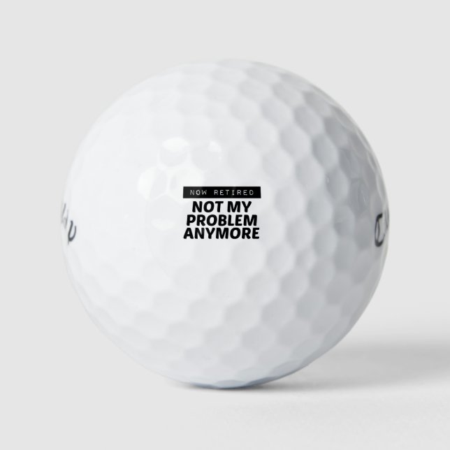 BALLES DE GOLF MAINTENANT RETIRÉE (Devant)