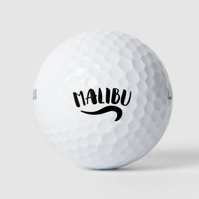 Balles De Golf Malibu Californie (Devant)