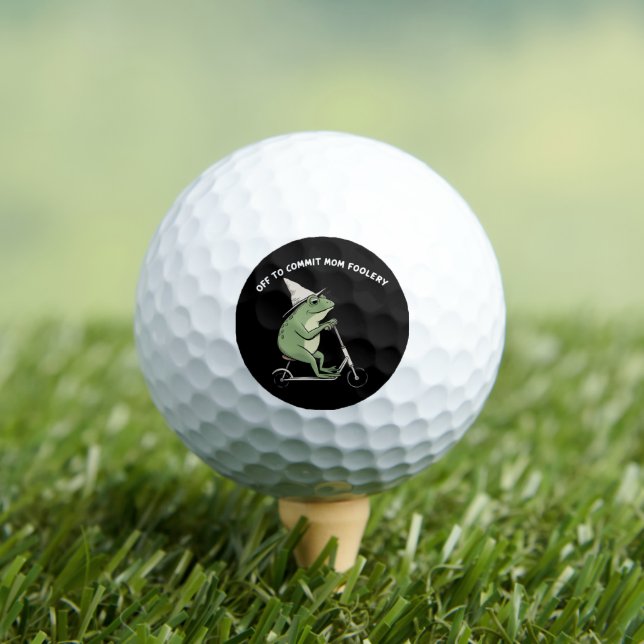 Balles De Golf Mama Grenouille Partir Commettre Maman Folie Cadea (T-shirt Insitu)
