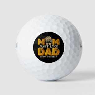 Balles De Golf Maman drôle Comme Papa Seulement Smarter Vintage