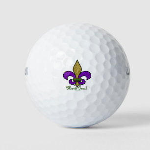 Balles De Golf Mardi Gras Fleur De Lis Coloré