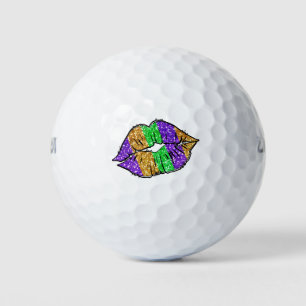 Balles De Golf Mardi Gras Kiss Golf Balls