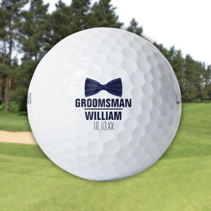 Balles De Golf Mariage bleu marine du meilleur témoin personnalis