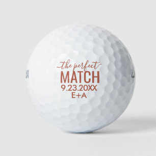 Balles De Golf Mariage Golf Balls Parfait Match Monogramme