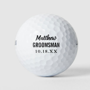 Balles De Golf Mariage Groomsman Bachelor Party Favoriser