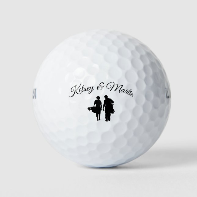 Balles De Golf Mariage personnalisé (Devant)