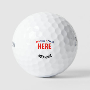 BALLES DE GOLF MARQUE BLANCHE MODERNE ET PERSONNALISABLE VÉRIFIÉE