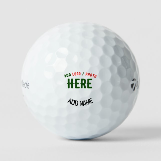 BALLES DE GOLF MARQUE BLANCHE MODERNE ET PERSONNALISABLE VÉRIFIÉE (Recto)
