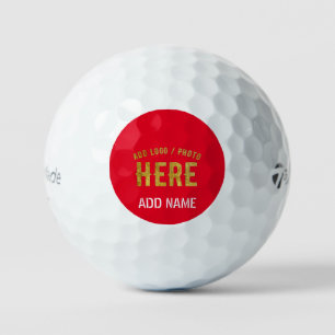 BALLES DE GOLF MARQUE VERIFIEE BLANC ROUGE PERSONNALISEE MODERNE 