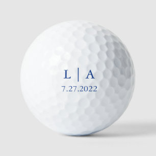 Balles De Golf Marseille Bleu Mariage Boule de Golf Personnalisé