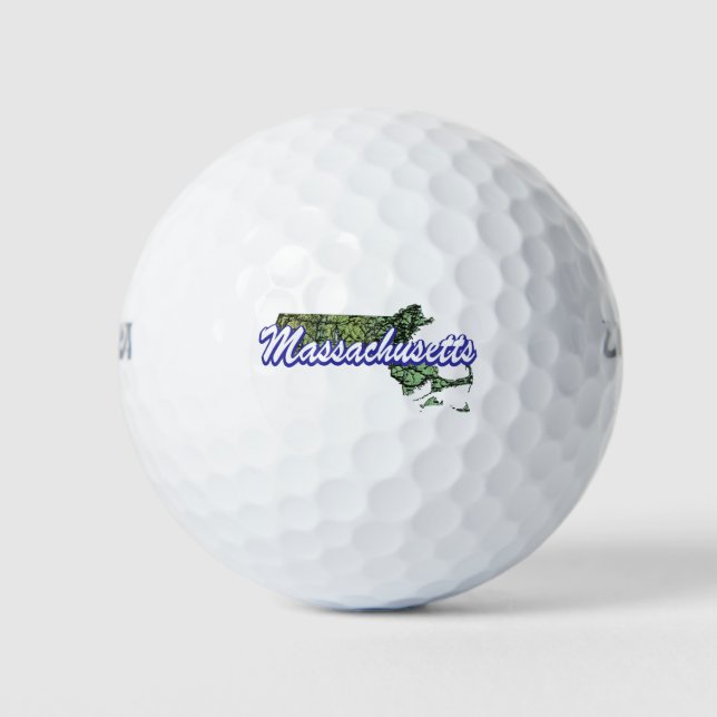 Balles De Golf Massachusetts (Devant)