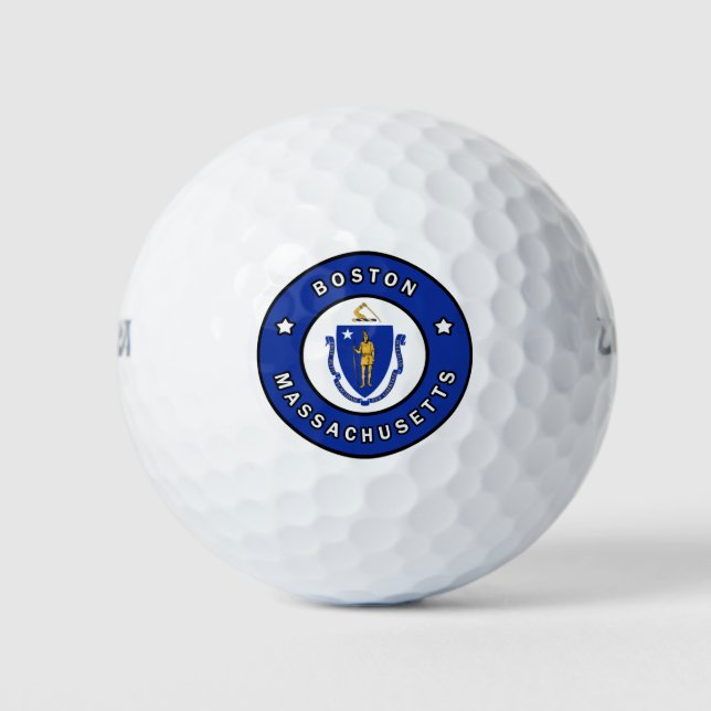 Balles De Golf Massachusetts de Boston (Devant)