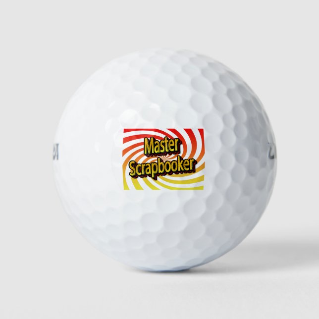 Balles De Golf "Master Scrapbooker" (Devant)