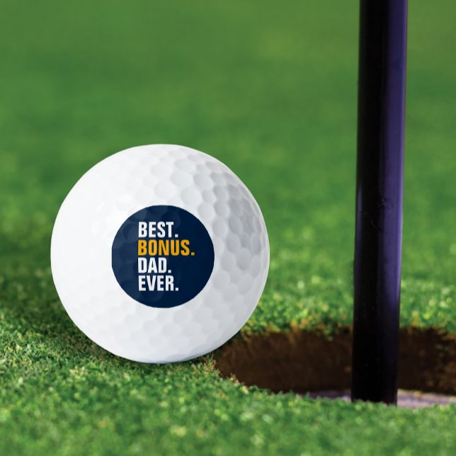 Balles De Golf Meilleur Bonus Papa Ever Stepfather (Best Bonus Dad Ever Stepfather Golf Balls from Ricaso. For best stepdad by par on father's day)