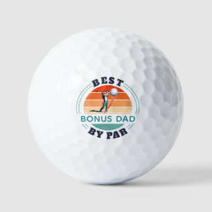 Balles De Golf Meilleur Bonus Papa Par Par Retro Stepdad Fête des
