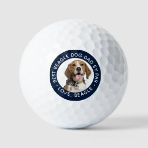 Balles De Golf Meilleur chien Beagle papa par Far Pet Photo Custo
