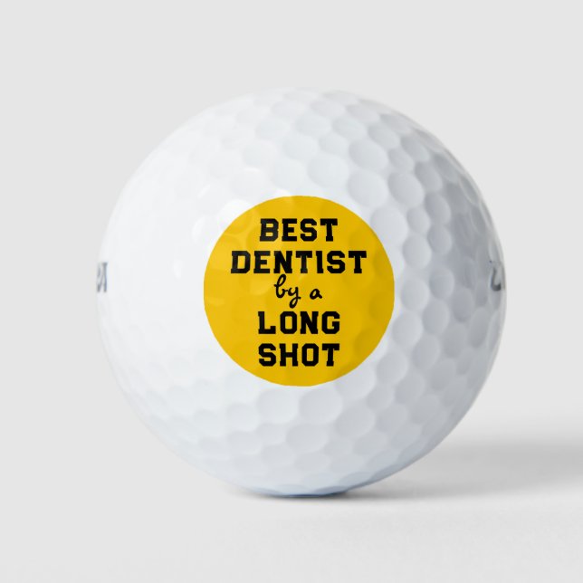 Balles De Golf Meilleur dentiste (Devant)