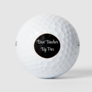 Balles De Golf Meilleur enseignant par Par nom personnalisé