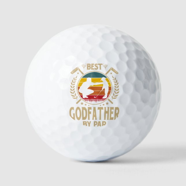 Balles De Golf Meilleur GODFATHER Par Par Vintage (Recto)