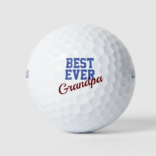 Balles De Golf Meilleur Grand-Père (Devant)