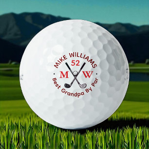 Balles De Golf 'Meilleur Grand-Père Par' Golfeur Âge