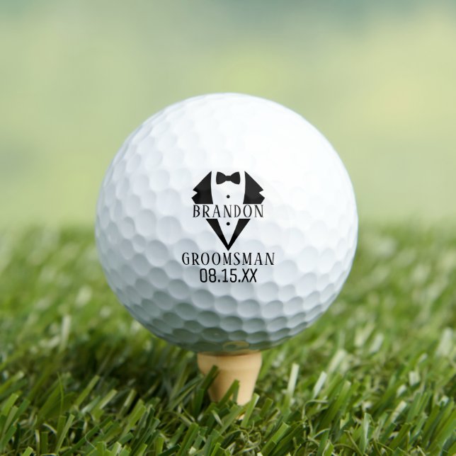 Balles De Golf Meilleur Homme Groomsmen Proposition Cadeaux de ma (T-shirt Insitu)