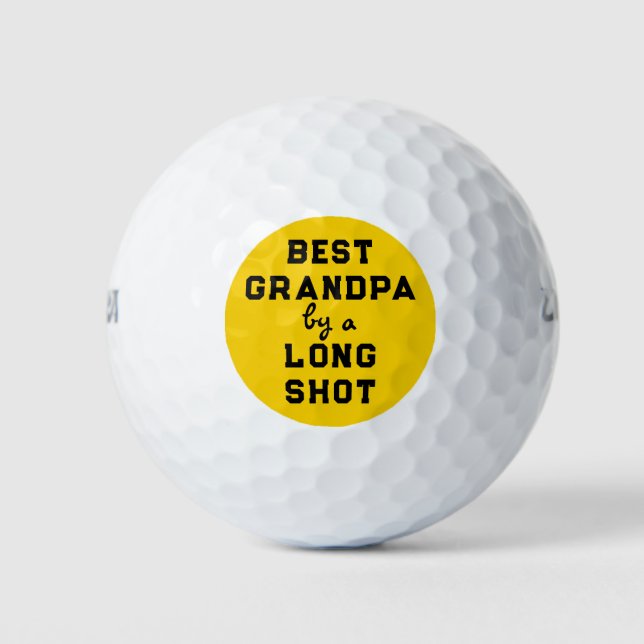 Balles De Golf Meilleur Humour grand-père (Devant)