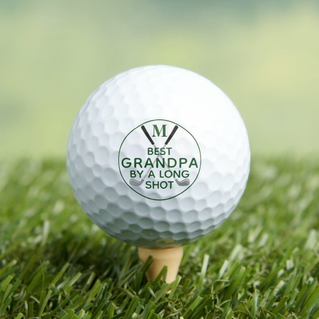 Balles De Golf MEILLEUR PAPA À GRAND RENFORT Monogramme (T-shirt Insitu)
