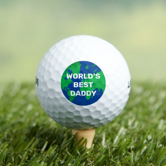 Balles De Golf Meilleur Papa du Monde Titre Personnalisé (T-shirt Insitu)