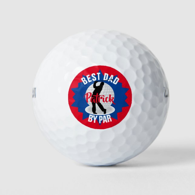 Balles De Golf Meilleur papa Golfer Pun personnalisé (Devant)