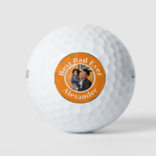 Balles De Golf Meilleur papa jamais ajouter une photo   nom