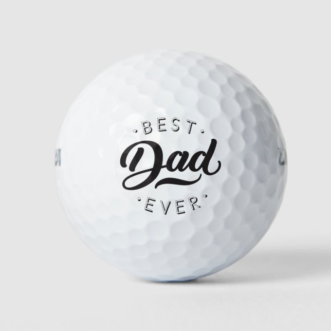 Balles De Golf Meilleur papa Jour de Fête des pères Cadeau Joyeux (Devant)