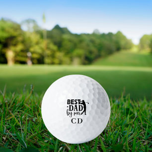 Balles De Golf Meilleur papa par monogramme initiales