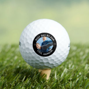 Balles De Golf Meilleur Papa Par Par Nom Personnalisé Photo Fête 