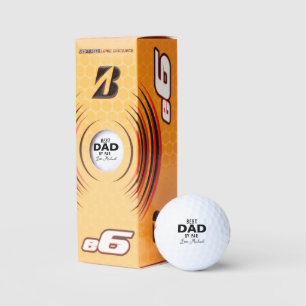Balles De Golf Meilleur Papa Par Par Par Nom Personnalisé Fête de