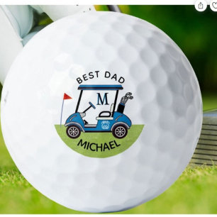 Balles De Golf Meilleur papa personnalisé Panier personnalisé Per