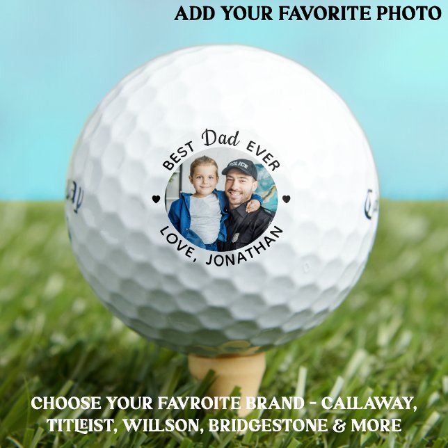 Balles De Golf Meilleure image personnalisée de DAD (Créateur téléchargé)