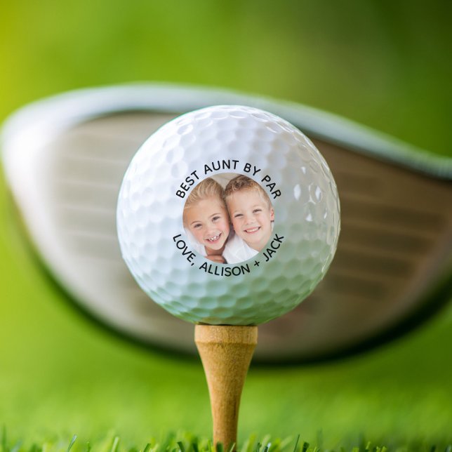 Balles De Golf Meilleure tante par photo (Créateur téléchargé)