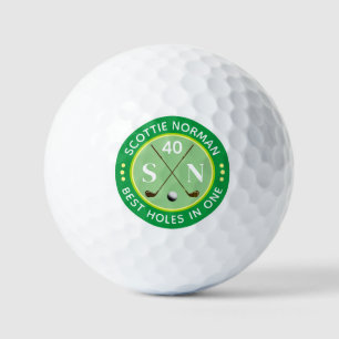 Balles De Golf MEILLEURS TROUS DANS UN Nom Vert