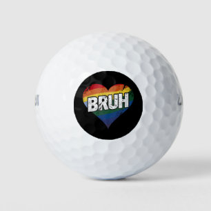 Balles De Golf Mème drôle de Bruh salutation de frère Fierté gay