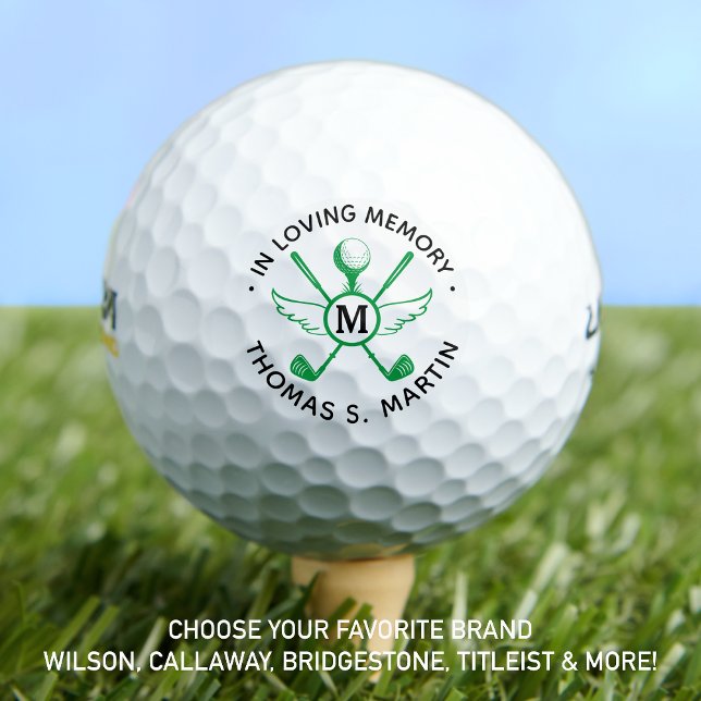 Balles De Golf Mémorial du golfeur en mémoire d'amour (Créateur téléchargé)