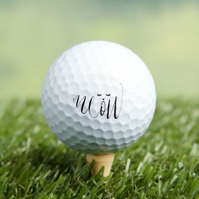 Balles De Golf Meow Cat (T-shirt Insitu)