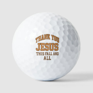 Balles De Golf Merci Jésus cet automne et toujours – Style univer