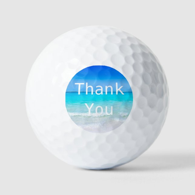 Balles De Golf Merci Offre-cadeau de plage été (Recto)