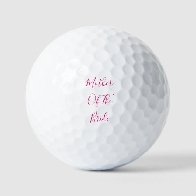 Balles De Golf Mère De La Mariée Élégante Cadeau Mariage Faveur (Recto)