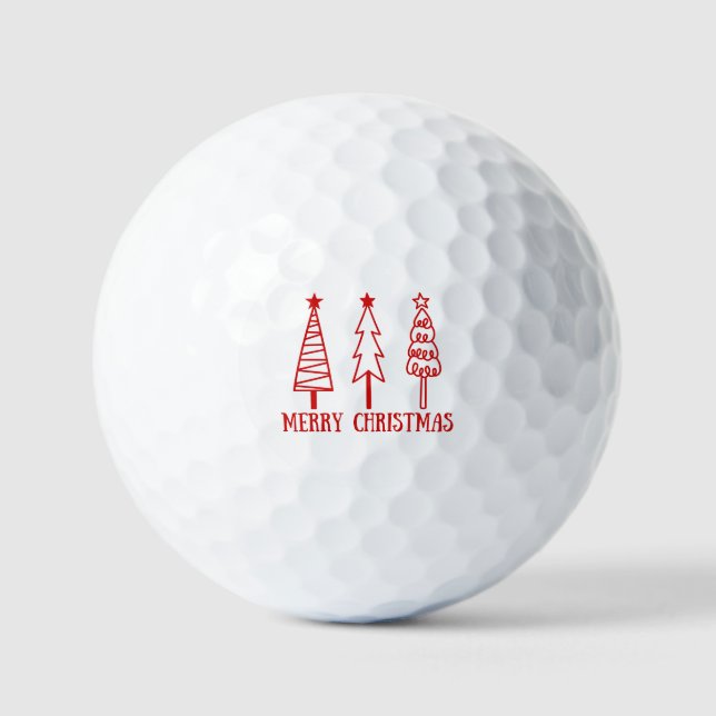 Balles De Golf Merry Christmas (Recto)