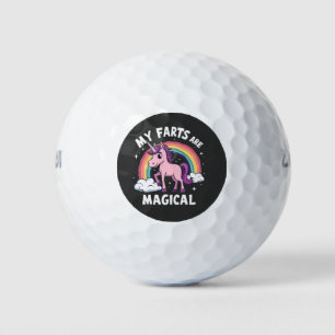 Balles De Golf Mes Farts sont Magique Funny Unicorn Arc-en-ciel