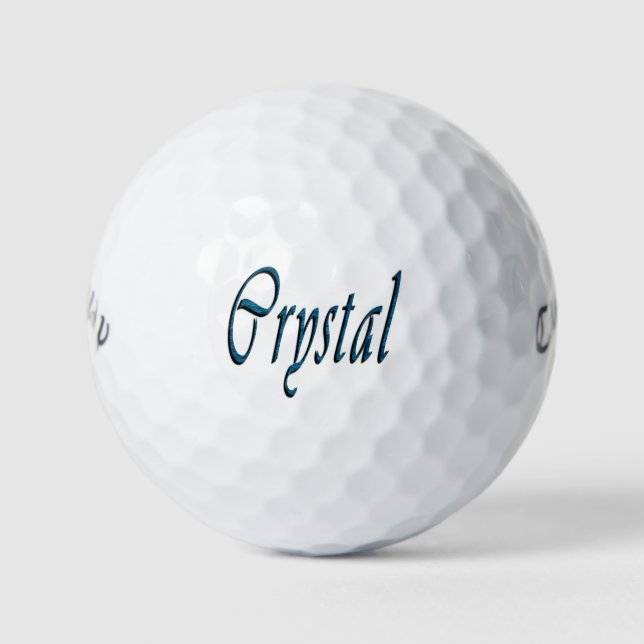Balles De Golf Mesdames, Appelées Crystal, (Devant)
