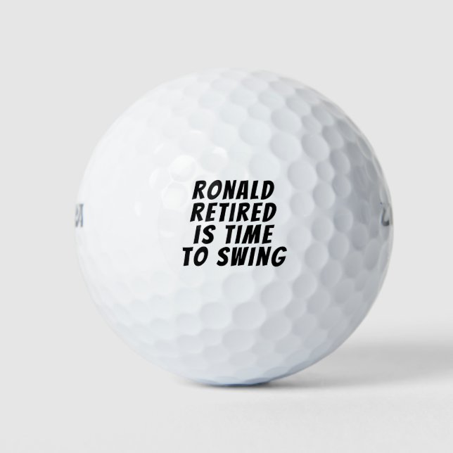 Balles De Golf Message amusant Nom personnalisé Boules de golf (Devant)
