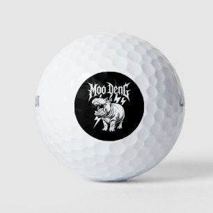 Balles De Golf Métal Maigre de mort bébé Hippo Moo Deng Hippopota